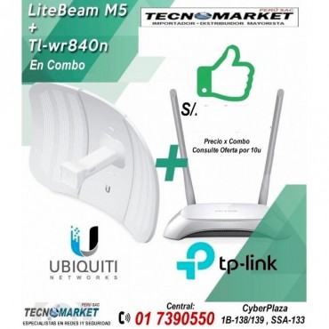 COMBO 1 LiteBeam M5-23+Router WR840N