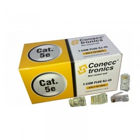 Conecctronics Plug RJ45 T-Com Cat5e Caja x 100u