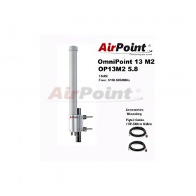 AIRPOINT OP13M2 5.8 - AIRPO5G13M2-PRO ANTENA OMNI 13DBI 2X2  MIMO 2 POL