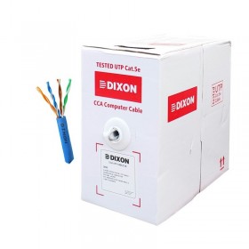 DIXON- CCA3050 BL CABLE UTP CCA CAT5E 4PX24AWG AZUL 305M