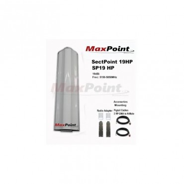 AIRPOINT SP19HP MP-S5G19M2-120-HP ANTENA SECTORIAL 19DBI 120GRD BLINDADA 2X2MIMO
