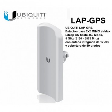 LAP GPS LITEBEAM 5AC 17 DBI 90 GRADOS GPS