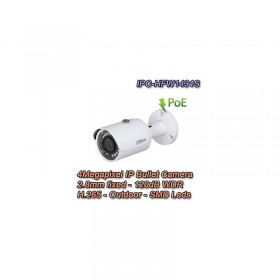 DAHUA IPC-HFW1431S CAM IP POE TUBO 4MP METALICO WDR IR30M 2.8MM IP67