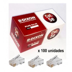 DIXON CONECTOR PLUG CAT5E RJ45 CAJA X100U
